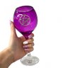 Cálice Roxo para Altar 20 Cm Pentagrama em Vidro 400 Ml - 5