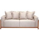 Ver imagem 3 de Sofá 03 Lugares para Sala de Estar 178 Cm Khali B04 Linho Bege Couríssimo Verde - Lyam Lyam Decor