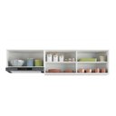 Ver imagem 2 de Kit 2 Armários de Cozinha Aéreos 3 Portas Veneza Multimóveis Mp2153 Branco/dourado