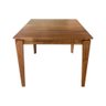 Mesa Madeira Maciça Bar Restaurante Itália 90x90cm Malbelc - Cor: Marrom - 4