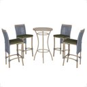 Ver imagem 1 de Mesa Bistro e 4 Banquetas Roma Fendi Corda Náutica 13 Trama Original