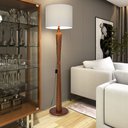 Ver imagem 1 de Luminária de Chão Master 160cm Madeira Maciça Cobre Bivolt E27 Cúpula - Gelo