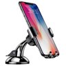 Suporte Celular Veicular Gravity 360 Baseus Ventosa Ajustável Carregador Fixação Design Triâ - Preto - 2