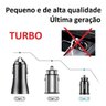 Carregador Veicular Turbo 5V 3.1A USB 2 Entradas - com Led Baseus - Preto - 3