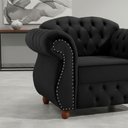 Ver imagem 5 de Poltrona Chesterfield Merlô Veludo:Preto