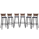 Ver imagem 1 de Kit 6 Bancos para Bancada Banqueta Alta Cappuccino Balcão Cozinha Bistrô Área Gourmet Churrasqueira