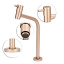 Ver imagem 2 de Torneira Link Lavatório/banheiro Rose Gold Mesa Metal 1/4v