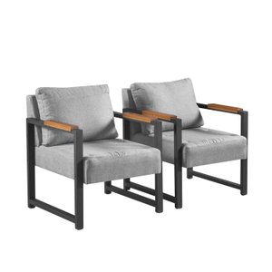 Conjunto 02 Poltronas Estilo Industrial Ipanema Acquablock