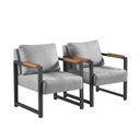 Ver imagem 1 de Conjunto 02 Poltronas Estilo Industrial Ipanema Acquablock