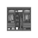 Ver imagem 5 de Guarda Roupa Casal 6 Portas e 4 Gavetas França Cinamomo/off White - Conquista