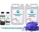 Ver imagem 1 de Kit Porcelanato Líquido Metálico Violeta Azulado AG por M² Resinas ag