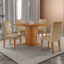 Ver imagem 1 de Mesa de Jantar Loren 90cm Mdf 4 Cad Melissa Moderna Mobilia Turim 07/ Laminado