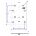 Ver imagem 2 de Dobradiça F.l.o. Porta / Janela Pino Solto Real 4" - Loth
