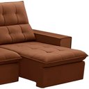 Ver imagem 6 de Sofá Retrátil Reclinável para Sala 3 Lugares 210cm Vincent F04 Veludo Terracota - Lyam Decor