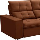 Ver imagem 5 de Sofá Retrátil Reclinável para Sala 3 Lugares 210cm Vincent F04 Veludo Terracota - Lyam Decor