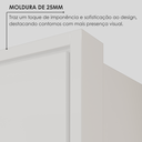 Ver mais imagens de Conjunto Infantil/Juvenil Guarda-Roupa e Cômoda em MDF Lizz Branco