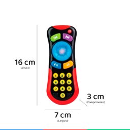 brinquedo bebe com luzes botao sons musica infantil controle remoto preto winfun criança - 3