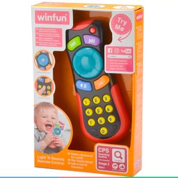 brinquedo bebe com luzes botao sons musica infantil controle remoto preto winfun criança - 4