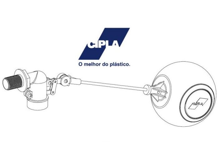 Torneira Boia para Caixa D'Água Alta Vazao 1/2" Cipla - 2