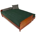 Ver imagem 2 de Sofá Cama Paris Ii Sarja em Madeira Maciça Cor Imbuia - Verde Militar