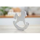 Ver imagem 2 de Aplique Cavalo Decoração Madeira Meninos Quarto Infantil Bancada Nicho D125 Prata Tema Fazenda