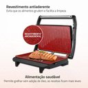 Ver imagem 5 de Sanduicheira Grill e Chapa 3 em 1 Master Press Inox 1000W 127V Vermelha Mondial Pg-01-Rc-Cl
