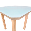 Ver imagem 3 de Conjunto de Mesa com 4 Cadeiras Colorida Infantil de Madeira Maciça Resistente