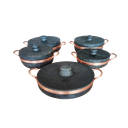 Ver imagem 1 de Jogo de Panelas em Pedra Sabão 05 Peças - Curadas