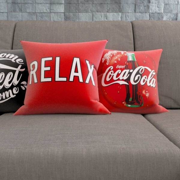 Almofadas Decorativas e Coloridas Netflix Pipoca Relax Coca-Cola Para Sofá 40x40 - Novadecoras - 4