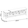Rack para Sala Bancada de Tv 75 Pol Pés Madeira Valenza D04 Cedro/bali - Mpozenato - 4