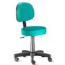 Cadeira Mocho Plus Fit em Base Giratória - Revestimento Viena Verde Esmeralda - Pp15 - 1