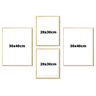 Kit 4 Quadros Decorativos Bege Frases Minimalista - 4