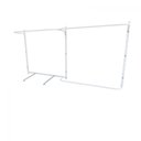 Ver imagem 3 de Arara de Roupas para Loja Quarto Closet 9 Peças Regulável 200x100 Cm Cor Branco Kit Clst1b248