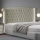 Ver imagem 2 de Cabeceira de Cama Box Luxo Casal 140 Cm Suede Porcelana Eli Móveis