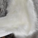 Ver imagem 2 de Manta Pelucia Pelo Alto Luxo Branco Decoração Newborn Sofá 80x50cm - Novadecora