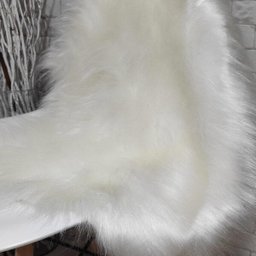 Manta Pelucia Pelo Alto Luxo Branco Decoração Newborn Sofá 80x50cm - Novadecora - 2