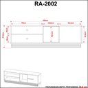 Ver imagem 5 de Rack para Tv Ra2002 Natural/off White - Tecno