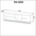 Ver imagem 4 de Rack para Tv Ra2002 Natural/off White - Tecno