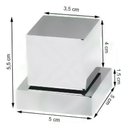 Ver imagem 2 de Acabamento Quadrado de Metal Registros de Pressão e Gaveta 1/2 a 1" - Q