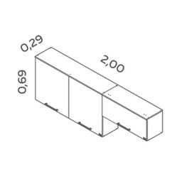 Armário De Parede 120 E 80 Grafite Intenso -Itatiaia - 3 Armário De Parede 120 E 80 Grafite Intenso -Itatiaia - 3