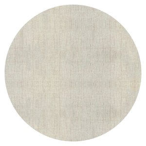 Tapete Redondo Noruega Linha Prime Bege 56% Poliéster 44% Algodão Base Antiderrapante Confortável e 