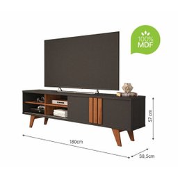 Bancada Paraty 100% MDF Chumbo/Savana Permobili - 4