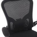 Ver imagem 4 de Cadeira Escritorio Best C310 Ergonomica Preta Tela Mesh Braço Estofado Encosto Cervical Regulagem Lombar Giratoria Sistema Relax