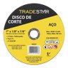 Kit C- 50 Disco de Corte Metal 7 180x3,0 Mm Furo 22-23 Mm - 3