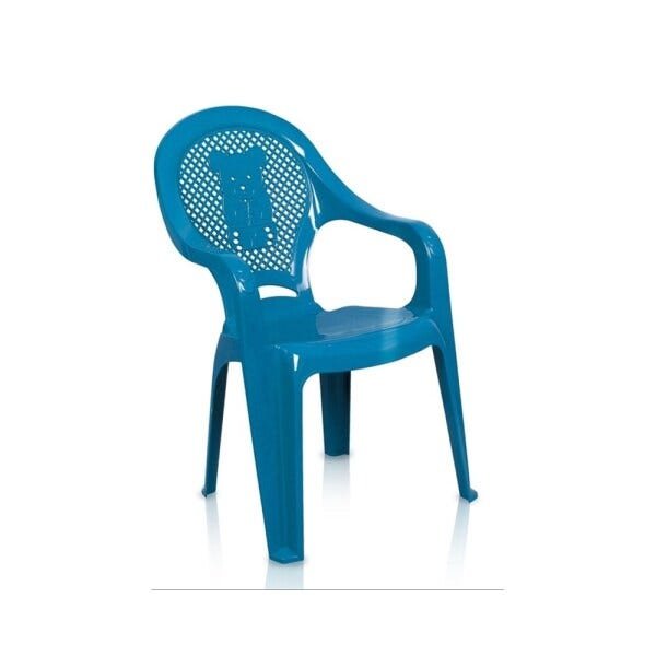 Kit 1 Mesa 45x45cm e 2 Cadeiras Decoradas Teddy Infantil Azul - 3
