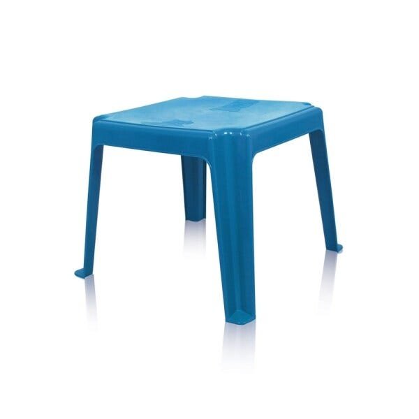 Kit 1 Mesa 45x45cm e 2 Cadeiras Decoradas Teddy Infantil Azul - 2