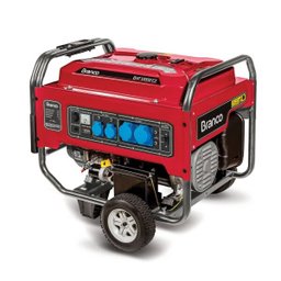 Gerador de Energia Gasolina B4T-8000E 8KVA Partida Manual e Elétrica Branco - 1