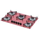 Ver imagem 1 de Cooktop 5 Bocas Ultra Chama Rosa Chamalux