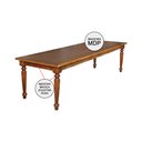 Ver imagem 3 de Mesa de Jantar Leonora Retangular 294x100cm em Madeira Maciça Rústica - Castranho