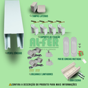 Ver imagem 3 de Kit Prático para Porta de até 80cm Correr Trilho Branco - 1,60m + 1 Par de Concha